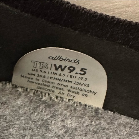 Allbirds Charcoal Gray Tree Breezers Flats Size 9.5 comfortable - Picture 4 of 6